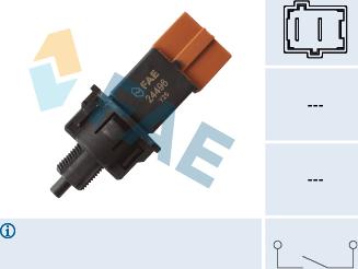 FAE 24496 - Выключатель фонаря сигнала торможения parts5.com