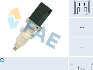 FAE 24660 - Выключатель фонаря сигнала торможения parts5.com