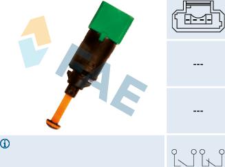 FAE 24899 - Διακόπτης των φώτων φρένων parts5.com