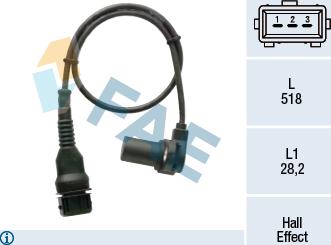 FAE 79454 - Érzékelő, vezérműtengely-pozíció parts5.com