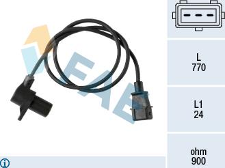 FAE 79451 - Senzor impulsuri, arbore cotit parts5.com