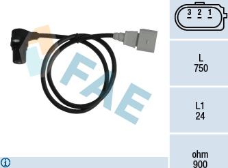 FAE 79059 - Snímač impulzov kľukového hriadeľa parts5.com