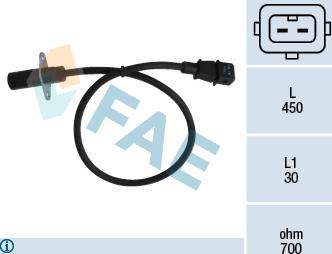 FAE 79001 - Snímač impulzov kľukového hriadeľa parts5.com