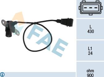 FAE 79032 - Sensor, crankshaft pulse parts5.com