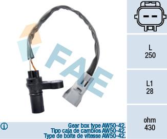 FAE 79124 - Generator impulsów, wał korbowy parts5.com