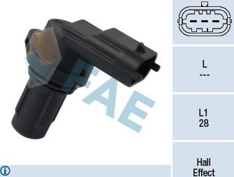 FAE 79349 - Senzor,pozitie ax cu came parts5.com