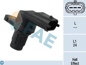 FAE 79350 - Sensor, posición arbol de levas parts5.com