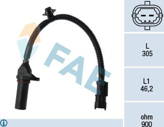 FAE 79334 - Senzor impulsuri, arbore cotit parts5.com