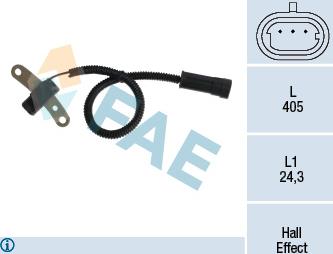 FAE 79335 - Sensor, crankshaft pulse parts5.com