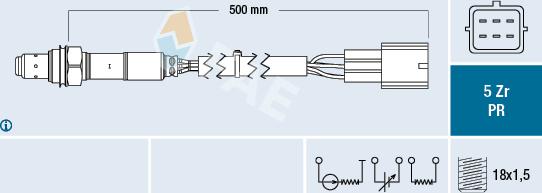 FAE 75041 - Lambda andur parts5.com