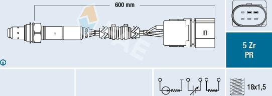 FAE 75042 - Lambda andur parts5.com