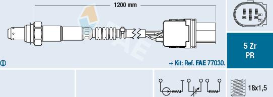 FAE 75050 - Sonde lambda parts5.com