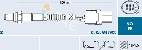 FAE 75051 - Lamda-sonda parts5.com