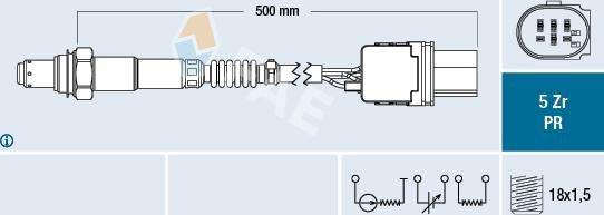 FAE 75060 - Sonda Lambda parts5.com