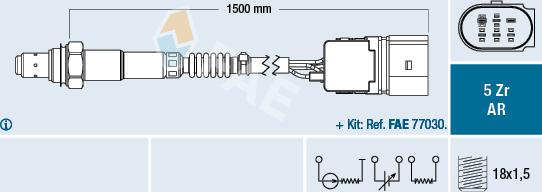 FAE 75351 - Sonda Lambda parts5.com