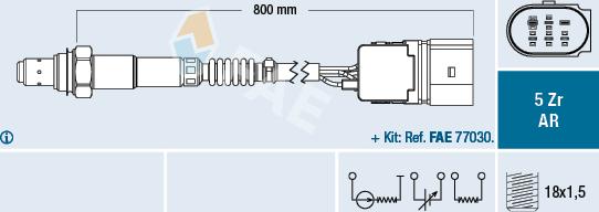 FAE 75353 - Lambdaszonda parts5.com