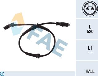 FAE 78099 - Αισθητήρας, στροφές τροχού parts5.com