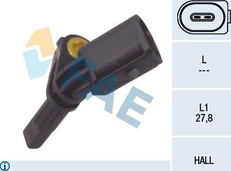 FAE 78064 - Czujnik, prędkość obrotowa koła parts5.com