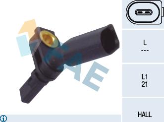 FAE 78065 - Sensor, wheel speed parts5.com