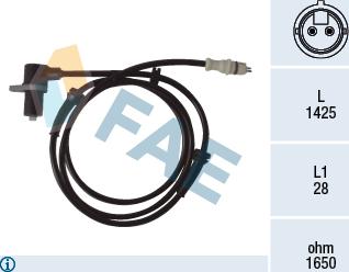 FAE 78067 - Snímač počtu otáčok kolesa parts5.com