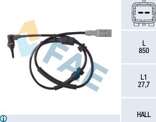 FAE 78086 - Tekerlek hız sensörü parts5.com