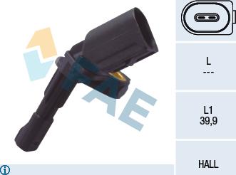 FAE 78102 - Snímač počtu otáčok kolesa parts5.com