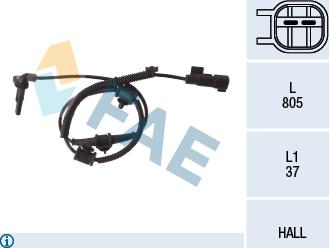 FAE 78110 - Senzor,turatie roata parts5.com