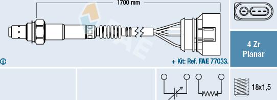 FAE 77903 - Lambda sonda parts5.com