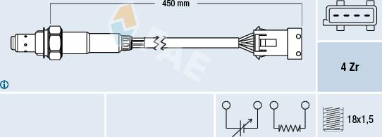 FAE 77433 - Lambda Sensor parts5.com