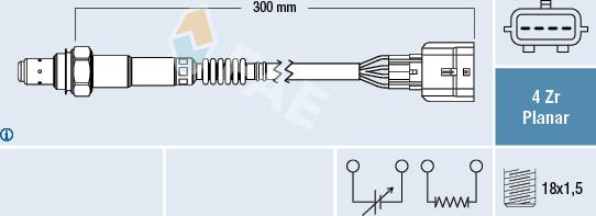 FAE 77522 - Lambda-sonda parts5.com