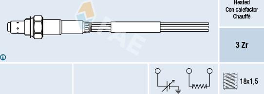 FAE 77003 - Lamda-sonda parts5.com