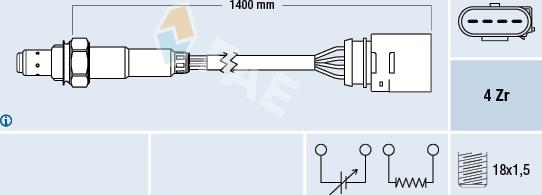 FAE 77149 - Sonda lambda parts5.com