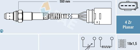 FAE 77148 - Lambda sonda parts5.com