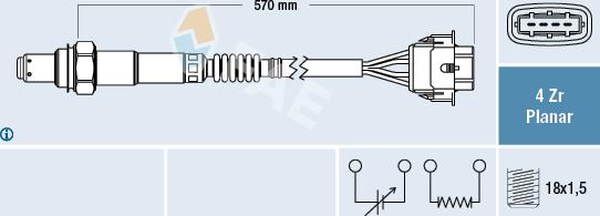 FAE 77154 - Lambda Sensor parts5.com