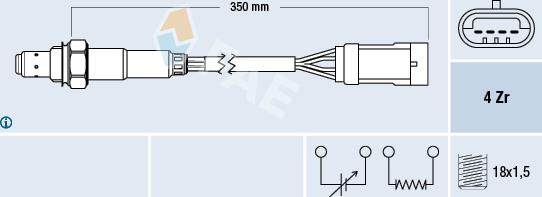 FAE 77152 - Lamda-sonda parts5.com