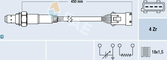 FAE 77165 - Lambda sonda parts5.com