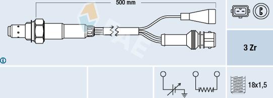 FAE 77105 - Lamda-sonda parts5.com