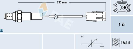 FAE 77103 - Lambda sonda parts5.com