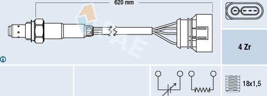 FAE 77131 - Sonda Lambda parts5.com