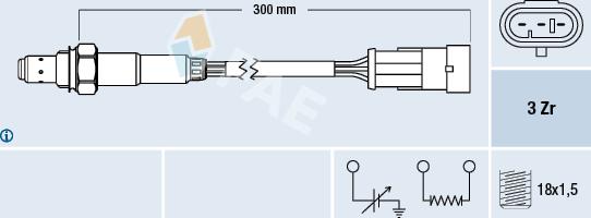 FAE 77121 - Lambda sonda parts5.com