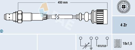 FAE 77367 - Lambda sonda parts5.com