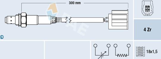 FAE 77314 - Sonda Lambda parts5.com