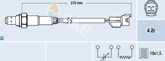 FAE 77296 - Lambda sonda parts5.com