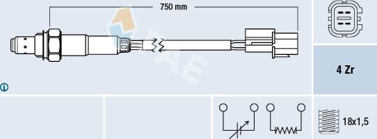 FAE 77291 - Lambda andur parts5.com