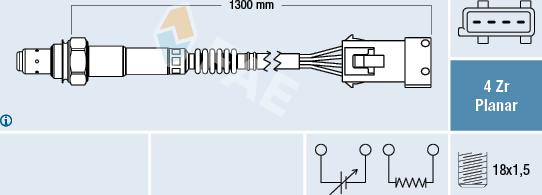 FAE 77241 - Αισθητήρας λάμδα parts5.com