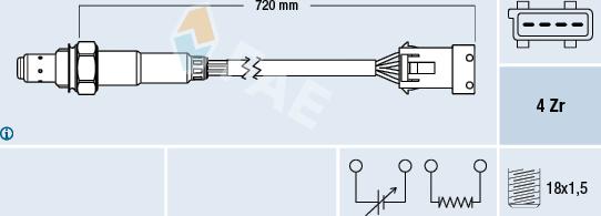 FAE 77280 - Lambda sonda parts5.com