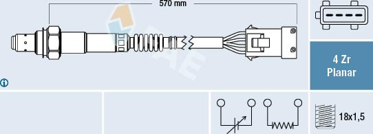 FAE 77283 - Lamda-sonda parts5.com