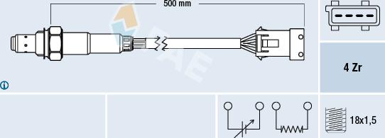 FAE 77232 - Lamda-sonda parts5.com