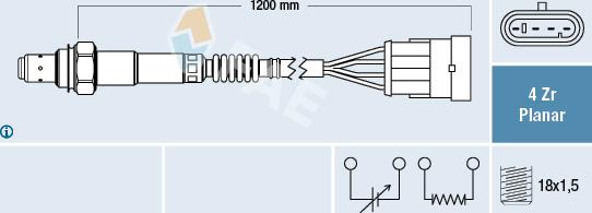 FAE 77226 - Sonda Lambda parts5.com