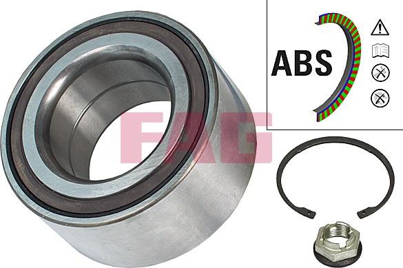 FAG 713 6204 20 - Zestaw łożysk koła parts5.com